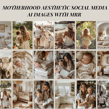 123 Motherhood Aesthetic Social Media AI Images