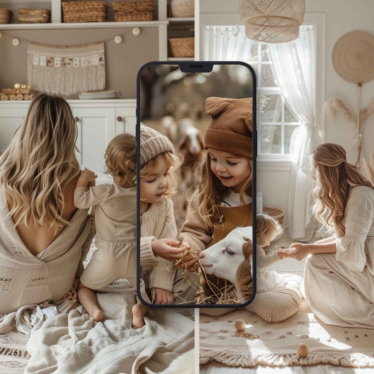 123 Motherhood Aesthetic Social Media AI Images