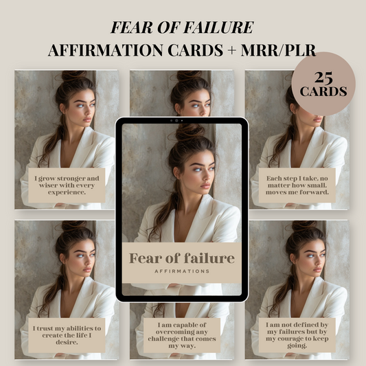 25 Fear of Failure Affirmation Cards