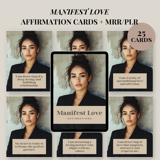 25 Manifest Love Affirmation Cards