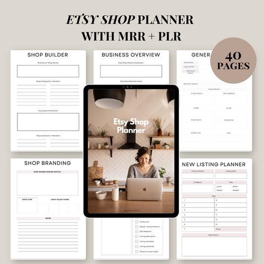 Etsy Shop Planner