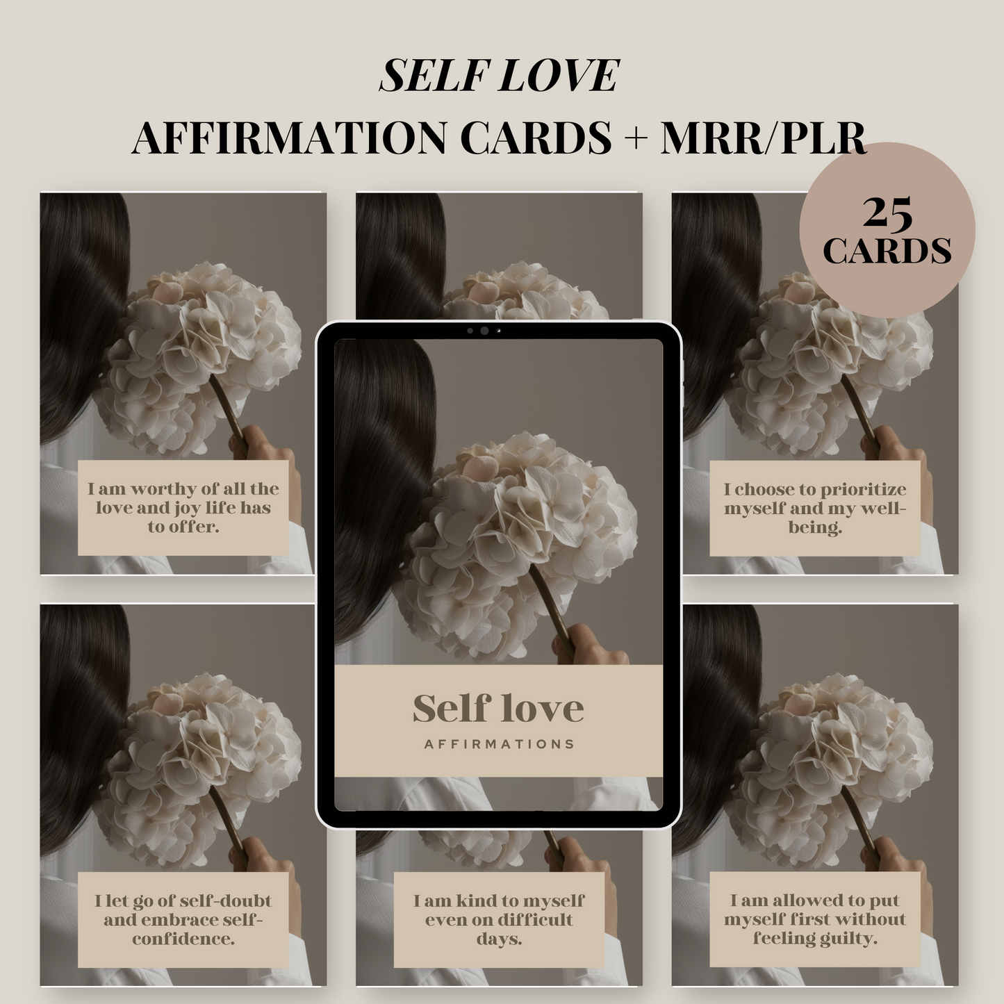 25 Self Love Affirmation Cards