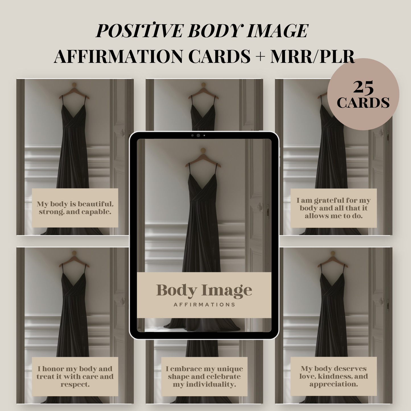 25 Positive Body Image Affirmation Cards