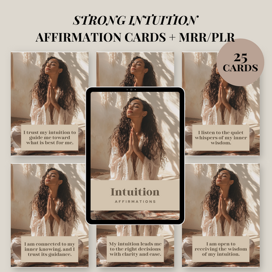 25 Strong Intuition Affirmation Cards