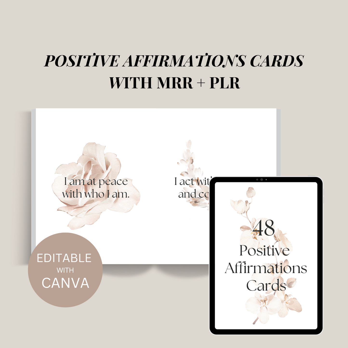 48 Positive Affirmation Cards