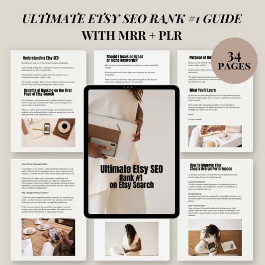 Ultimate Etsy SEO Rank #1 Guide